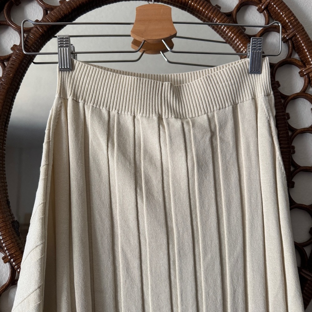 NWT Stella McCartney wide ribbed knit skirt midi size S FW23 - Picture 5 of 9